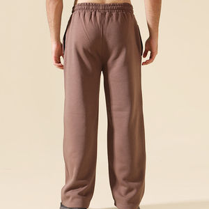 Pantalon de jogging ample à jambe large en molleton, style sportif, pour le sport et la détente, faible MOQ - Product Image 3