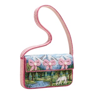 Bolso Bandolera de Lujo con Cuentas Hechas a Mano con Diseño de Cebra Azul para Mujer, Estampado Animal de Moda - Product Image 3
