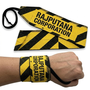 Muñequeras de Algodón para Levantamiento de Pesas, Antideslizantes, para Entrenamiento de Crossfit y Fuerza - Product Image 1