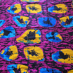 Tissu imprimé africain Ankara coloré pour la confection de vêtements, la couture, l'artisanat et la mode par Hitjem Export Island Supplier - Product Image 1