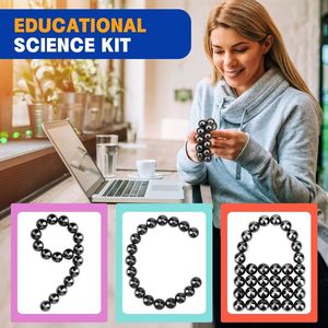 <b>Large</b> Adults' Fidget Magnet Toy 21 PCS Refrigerator Magnet Ferrite Slime Putty Hand <b>Roller</b> Magnetic Toy for Men No Putty - Product Image 1