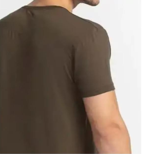 เสื้อยืดแขนสั้นคุณภาพสูงสำหรับผู้ชาย ผ้าฝ้าย 100% เสื้อผ้าเรียบง่าย แฟชั่น เสื้อคอกลมระบายอากาศสำหรับผู้ชาย - Product Image 6
