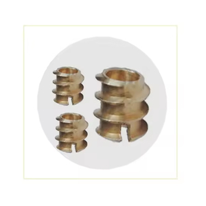 Inserts en laiton à fente avec écrous, économiques et sur mesure, de haute qualité pour un fixation industrielle robuste - Product Image 1