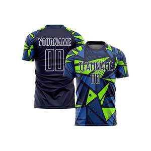 Custom Sublimated <b>Soccer</b> Jersey Shorts Set Team Name Printed 100% Polyester Quick Dry Anti-Bacterial Breathable V-neck Unisex - Product Image 6