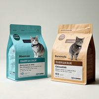 Sac à fond plat à huit soudures latérales grande capacité, qualité alimentaire, étanche, pour aliments secs et friandises pour chiens et chats