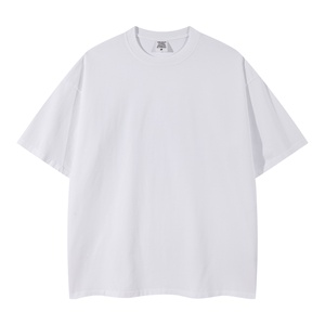 Nouvelles Couleurs 2025 – T-shirt Décontracté Oversize en Coton Tricoté Respirant Blanc Uni de Haute Qualité pour Hommes – Vente en Gros - Product Image 2