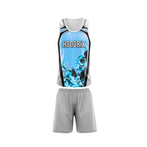Ensemble Maillot et Short de Basketball Unisexe Personnalisé par Sublimation, Tissu Interlock Respirant à Séchage Rapide, Tenue de Sport Hivernale, Nom d'Équipe Elite - Product Image 4
