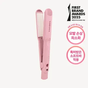 Vodana เครื่องยืดผมนุ่มแบบคู่, ที่หนีบผมตรงพร้อมดีไซน์กุหลาบชานม - Product Image 1