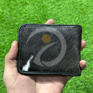 Portefeuille en cuir de vachette véritable, fin, fait main, avec pochette à cartes, ajustement confortable - Product Image 1