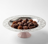 Ensemble multifonctionnel de 3 bols à chocolat avec support, design minimaliste, plat de service pour fête, bol à chocolat de style arabe