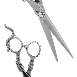 Tijeras de Barbero Stahlmann Pro para Diestros, Punta Recta, Mango Mediano, Acero Inoxidable 4Cr13, Suministros de Peluquería de Alta Calidad - Product Image 5