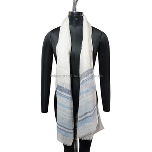 Écharpes traditionnelles en lin pur faites à la main châles étole simplicité sophistication conception personnalisable couleur taille style à la mode - Product Image 4