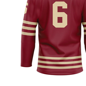 Jersey de Hockey sobre Hielo de Manga Larga, Profesional, Resistente, Transpirable, de Secado Rápido, para Entrenamiento, Personalizable para Equipos Deportivos - Product Image 6
