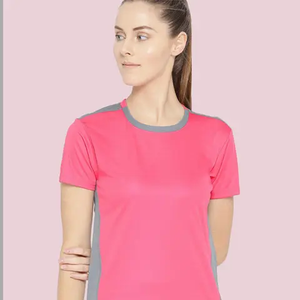 Camiseta de golf personalizada con estampado completo, camiseta con estampado en toda la prenda, mezcla de algodón y poliéster, sublimación para mujer - Product Image 5