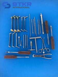 <b>Drill</b> <b>Guide</b> bone Holding Screw Driver with fiber Handle 28PCS Set Orthopedic Surgical - Product Image 2