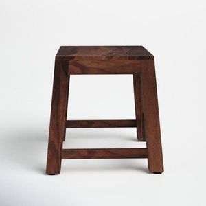 Taburete de madera maciza hecho a mano por artesanos para sala de estar, cocina, balcón, decoración tradicional para el hogar. - Product Image 1