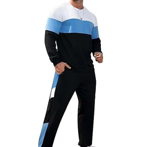 Ensemble de survêtement pour homme en molleton respirant à capuche avec logo personnalisé, 2 pièces, pour l'entraînement, la remise en forme et les sports - Product Image 4