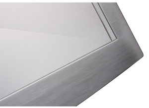 Fregadero de cocina moderno estilo rústico hecho a mano de acero inoxidable de un solo tazón con delantal frontal AS-Z3020 Acabado satinado Marca JKY Origen Selangor - Product Image 4