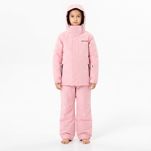 Combinaison de ski rose pour filles Hawk Eye, imperméable, à capuche, ensemble de vêtements d'hiver pour enfants - Product Image 1