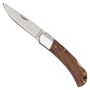 High-Quality 110 Outdoor Folding Hunting <b>Pocket</b> Knife Solid Wood Handle High Carbon Steel Blade Camping Knife OEM - Product Image 1