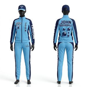 TAISON SPORTS Unisex Adult Sporty Fleece <b>Tracksuit</b> 300g Polyester/Nylon Interlock <b>Waterproof</b> Eco-Friendly Custom Logo - Product Image 1