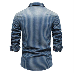 Camisa de Mezclilla Impermeable Ecológica de Manga Larga para Hombre, Talla Grande, Nuevo Diseño, la Más Vendida, Última Llegada - Product Image 2