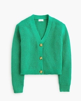 Mädchen Winter Baumwoll-Strickjacke Atmungsaktiver Lässiger Langarm-Knopfverschluss V-Ausschnitt mit Individuellem Logo