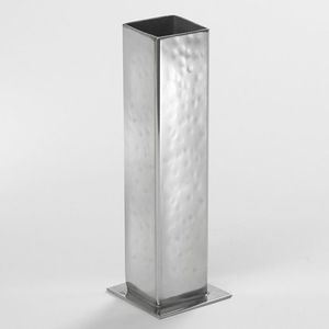 Florero de metal de diseño contemporáneo, centro de mesa decorativo para el hogar, duradero, elegante, con acabado premium y diseño artístico. - Product Image 5