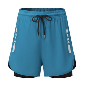 Nouveau design, short de bain Awrah pour homme, été, plage, 100% coton, uni, écologique, imperméable, séchage rapide, faible MOQ - Product Image 2