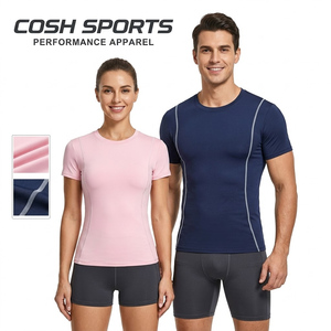 ผู้จัดจำหน่ายเสื้อยืดออกกำลังกายผ้ายืดสแปนเด็กซ์ความยืดหยุ่นสูง - Product Image 1