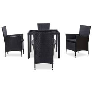 Ensemble de jardin noir avec table et chaise - Product Image 2