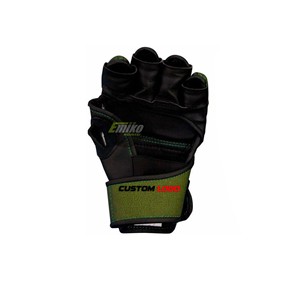 Gants de boxe MMA personnalisés avec logo, demi-doigts, en cuir PU respirant, avec fermeture Velcro pour adultes - Product Image 5