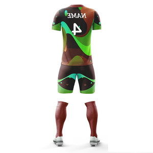 Conjuntos Deportivos de Fútbol Unisex, Uniformes Sublimados Multicolores de Spandex/Poliéster, Ropa Deportiva de Secado Rápido, Traje Personalizado - Product Image 6