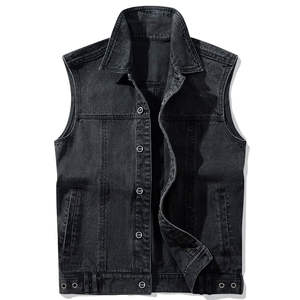Gilet en jean pour homme, prix raisonnable, vêtement décontracté, haute qualité, séchage rapide, look décontracté, streetwear. - Product Image 1
