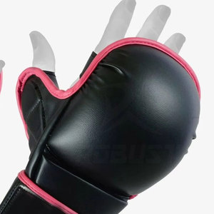 Gants de MMA en cuir avec fermeture auto-agrippante antidérapante et adhérence renforcée, couleurs personnalisables pour la pratique du fitness et des arts martiaux - Product Image 5