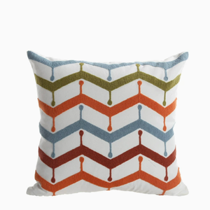 ODM/OEM Copricuscino Moderno Minimalista a Righe Rosso <span class=keywords><strong>Arancione</strong></span> con Ricamo, Decorazione Testurizzata per Divano, Copricuscino per Soggiorno - Product Image 6
