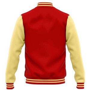 Custom Classic <b>Top</b> Quality Varsity Jackets Plain Fashion Design Baseball Jackets Wool Body College Baseball Jacket For Men - Product Image 2