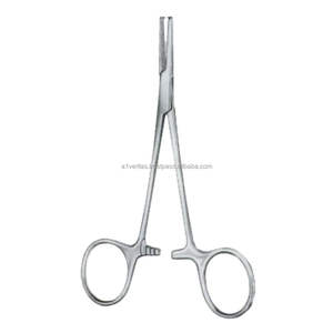 Pinzas arteriales Halstead-Mosquitoo rectas y curvas A-1 VERITAS de 12 cm/14 cm, instrumento de acero inoxidable |   Instrumentos Médicos Reutilizables con Certificación CE - Product Image 1