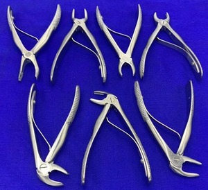 Premium Pediatric Orthopedic Extraction Forceps <b>Set</b> 7 PCS Child Tooth Extraction <b>Pliers</b> Stainless Steel Manual Surgical - Product Image 5