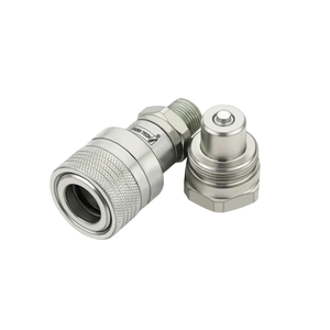 Conector de Alta Presión para Maquinaria de Construcción y Minería ISO 14540, Rosca para Conectar Acoplamiento Hidráulico de Liberación Rápida - Product Image 1
