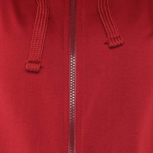 Sudadera con capucha roja para mujer, con cremallera completa, personalizada, de corte regular, con bolsillo, chaqueta informal de invierno, con logotipo personalizado - Product Image 6