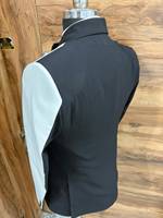 Costume de smoking brodé noir et blanc pour homme, grande taille, à double boutonnage |   Blazer de mariage de créateur fait main avec perles noires