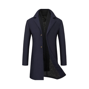 Manteau d'hiver long pour homme, épais, matelassé, chaud, à capuche, coupe-vent, imperméable, veste d'extérieur pour l'hiver - Product Image 1