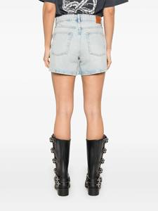 Women’s High Waist Denim Shorts – Casual Summer <b>Jean</b> Shorts with <b>Button</b> Closure, Custom Light Wash Shorts - Product Image 3