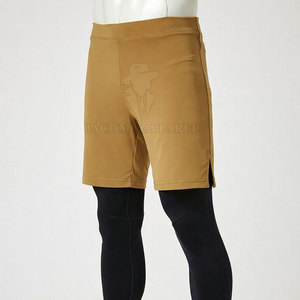 Shorts d'entraînement sportifs personnalisables pour hommes avec cordon de serrage à la taille, cordon de serrage réglable et poches latérales pratiques - Product Image 6