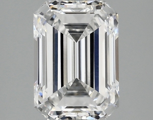 Diamant de laboratoire de haute qualité, taille émeraude, couleur D, clarté VS VVS, certifié IGI, pour la fabrication de bijoux fins en or et diamants. - Product Image 1