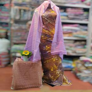 Tela de Jacquard de Seda 100% de Lujo, Tejido Maqbal, con Textura Suave, para Vestidos de Novia y Vestidos de Niña - Product Image 1