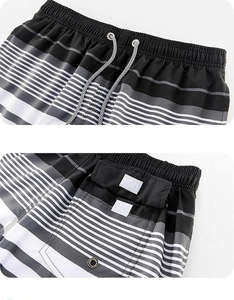 Pantalones cortos vintage personalizados con cordón ajustable para hombre, talla grande, con parche bordado desgastado, 100% algodón. - Product Image 3