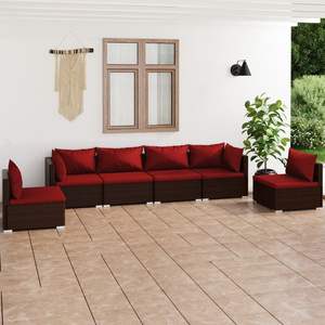 Ensemble de salon de jardin Cinnamon Red en couleur marron - Product Image 1