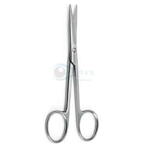 Ciseaux d'encéphalotomie de 125 mm de long, lames droites de 35 mm de long, pointes émoussées, réutilisables, en acier inoxydable de haute qualité - Product Image 2